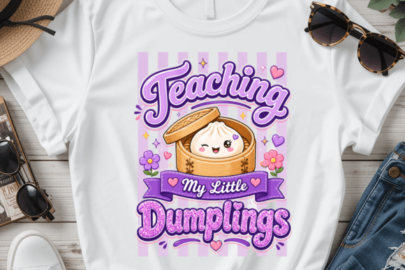 Adorable Teaching My Little Dumplings PNG for Educators