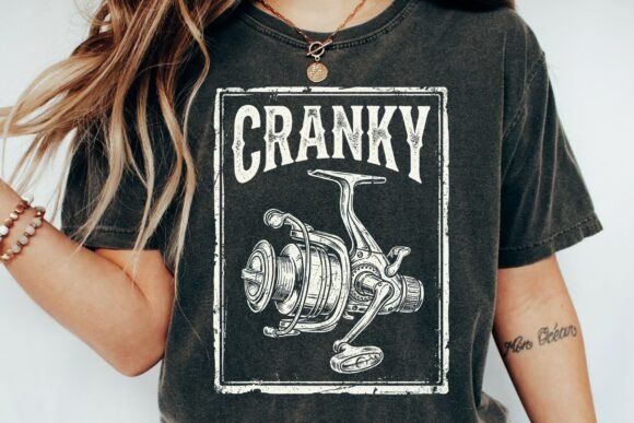 Cranky Fishing Reel Vintage Humor: A Designer's Catch