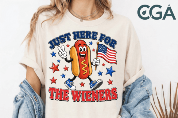 Fire Up the Grill: The Just Here for the Wieners Funny PNG for Summer Projects