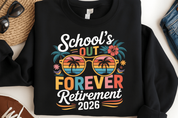Funny Retirement 2026 Shirt Design: Celebrate the End of School