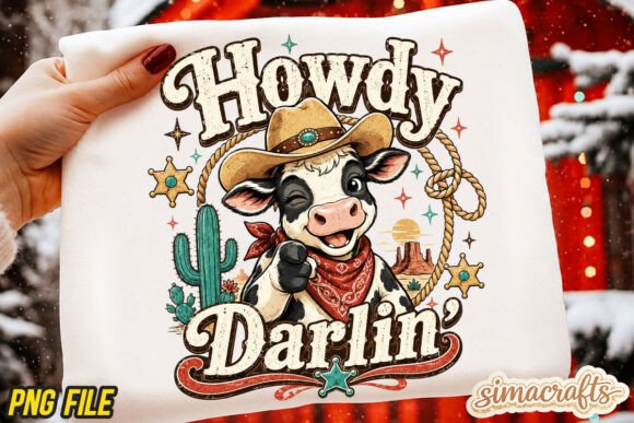 Funny Western Cowboy Animal Shirt PNG: A Wild West Design Asset