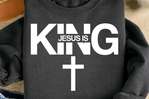 Jesus is King Christian Religious PNG: A Design Asset for Faith-Based Creators