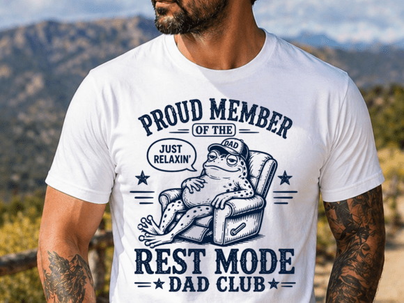 Lazy Dad Humor Relaxing Frog Design: Your Go-To for Chill Vibes