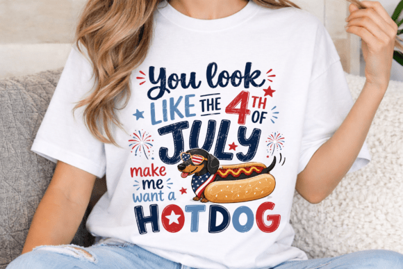Patriotic Dachshund Hot Dog 4th of July: A Design That Sizzles