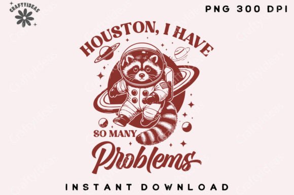 Raccoon Shirt Design,Vintage Houston Png